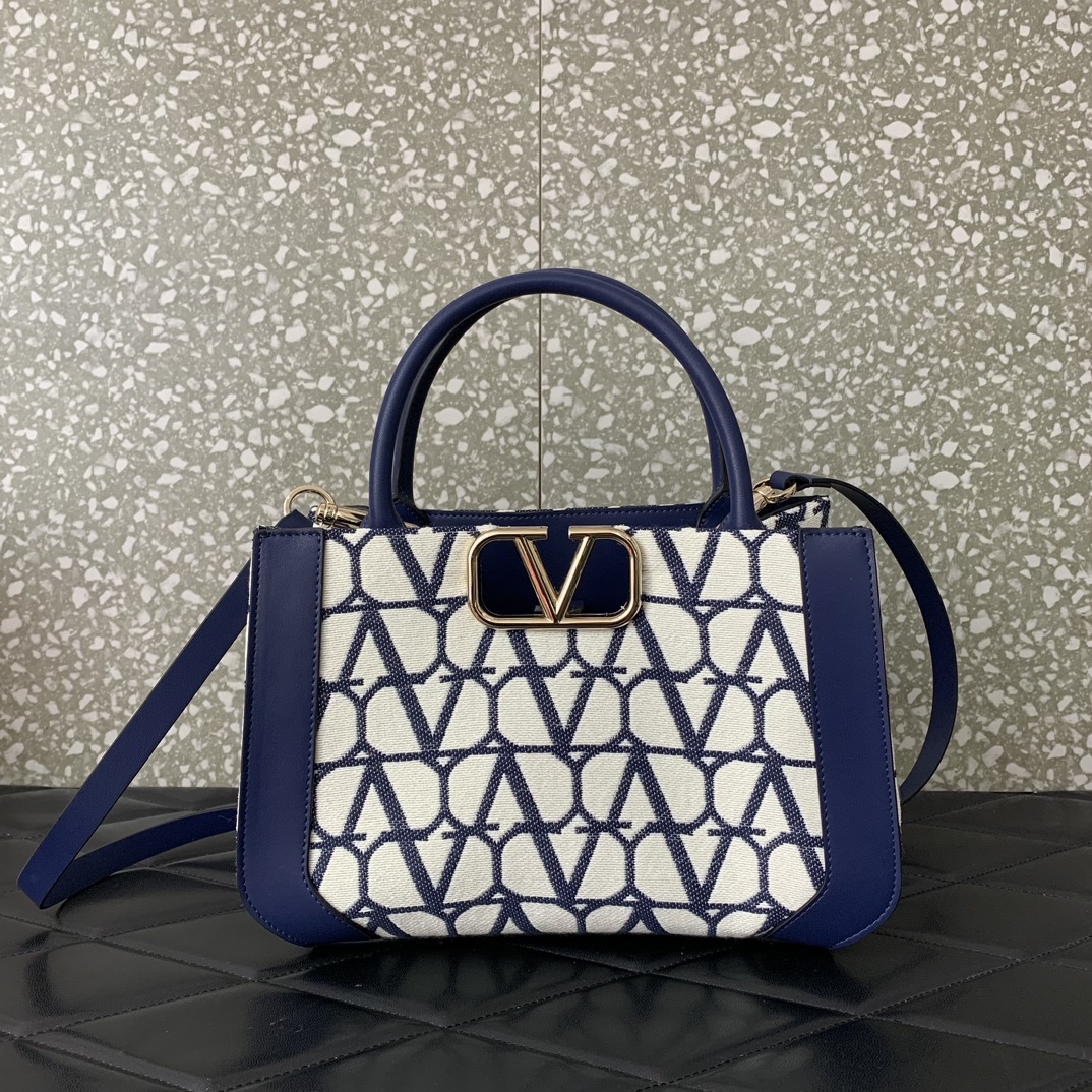 Valentino Garavani VLogo Signature Handbag in Toile Iconographe